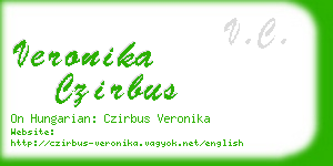 veronika czirbus business card